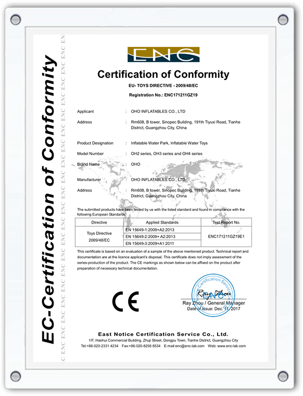 oho-täispuhutav-veepark-et-15649-ce-sertifikaat